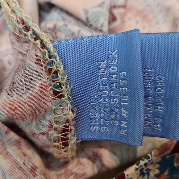 J. McLaughlin Women's Paisley Crop Pants Size 4 Cotto Spring Summer - Picture 4 of 15